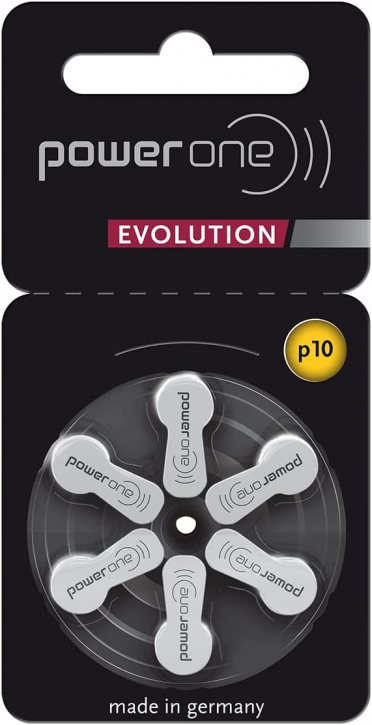 Hörgerätebatterien Sparpaket - power One EVOLUTION p10 (6 Stück)