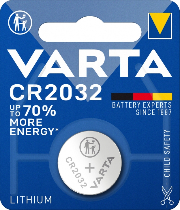 VARTA CR2032 (10er Blister) Lithium Knopfzelle