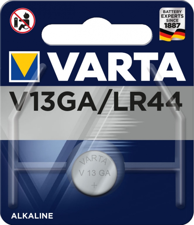 VARTA V13GA/LR44 (10er Blister) Alkaline Knopfzelle